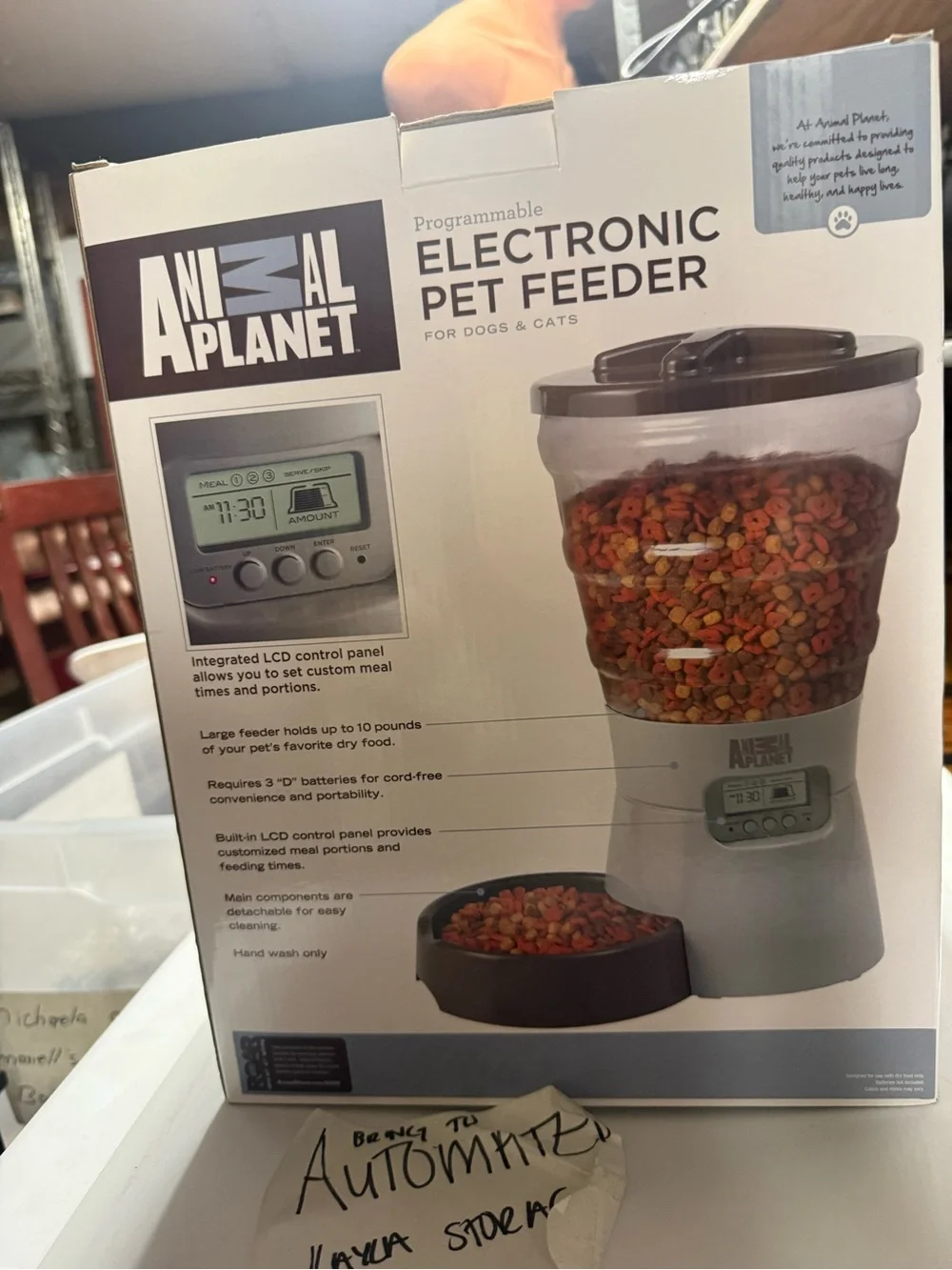 Programmable Electronic Pet Feeder - Gray